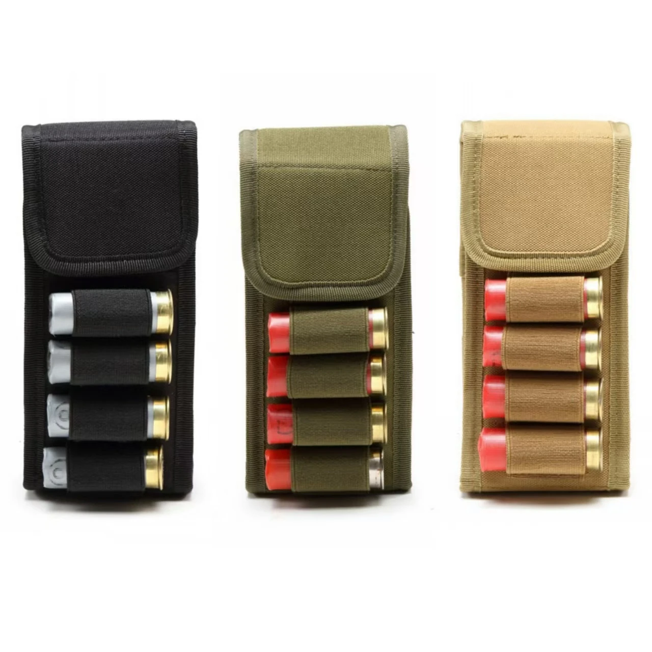 Bolsa táctica MOLLE para 16 cartuchos 12GA – Bandolera Airsoft
