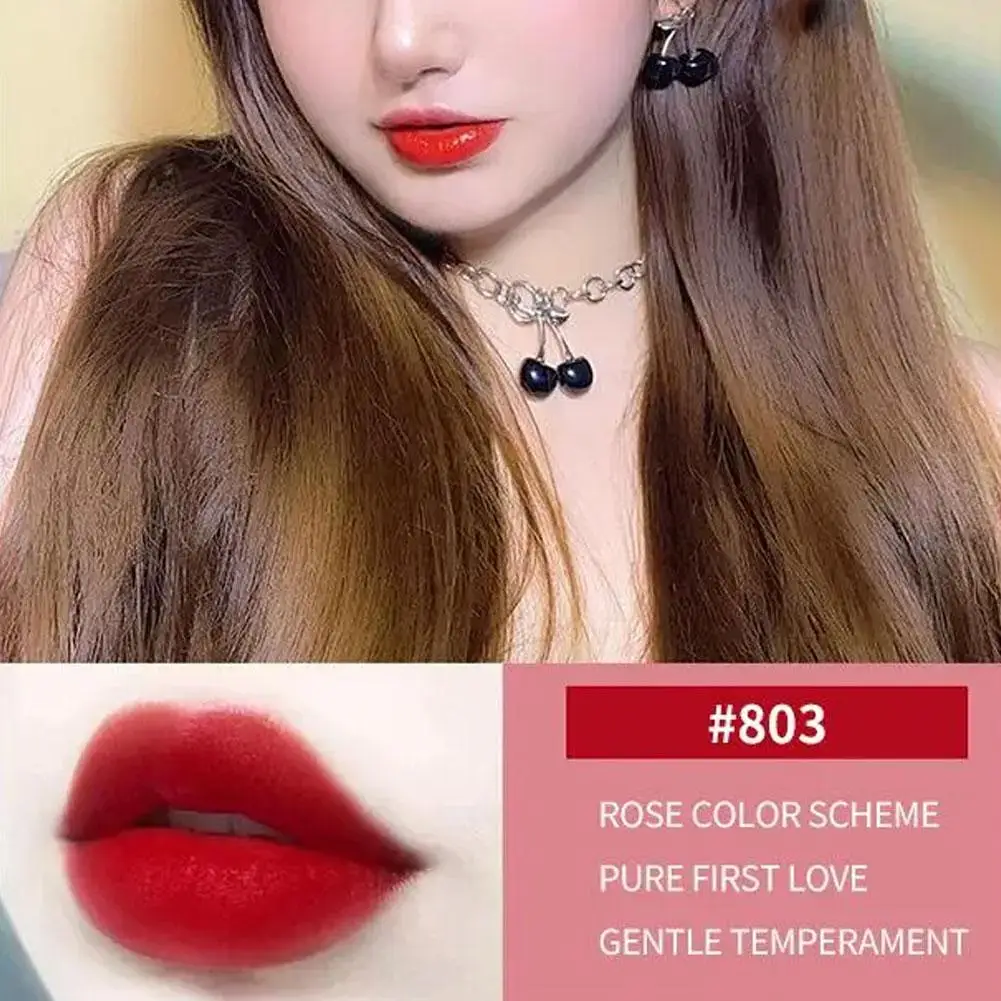 매트 립 글로스 세트 8색 립스틱 부드럽고 지속적인 디스플레이 립 글로스 방수 보습 립스틱 휴일 선물 세트