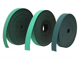 20meters/roller width:20/25mm thickness:1mm Rubber Green Black Paper conveyor belt Printing  folding machine professional belt