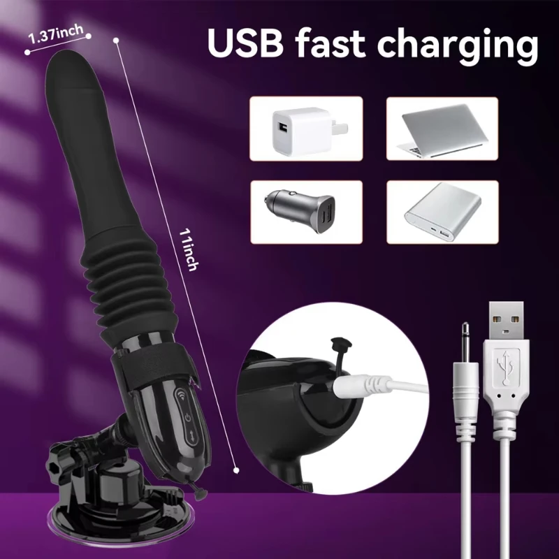 Sex Machine Thrusting Big Dildo Vibrator Vaginal G Spot Automatic Up Down Massager Retractable Pussy Adults Sex Toys for Women - Image 6