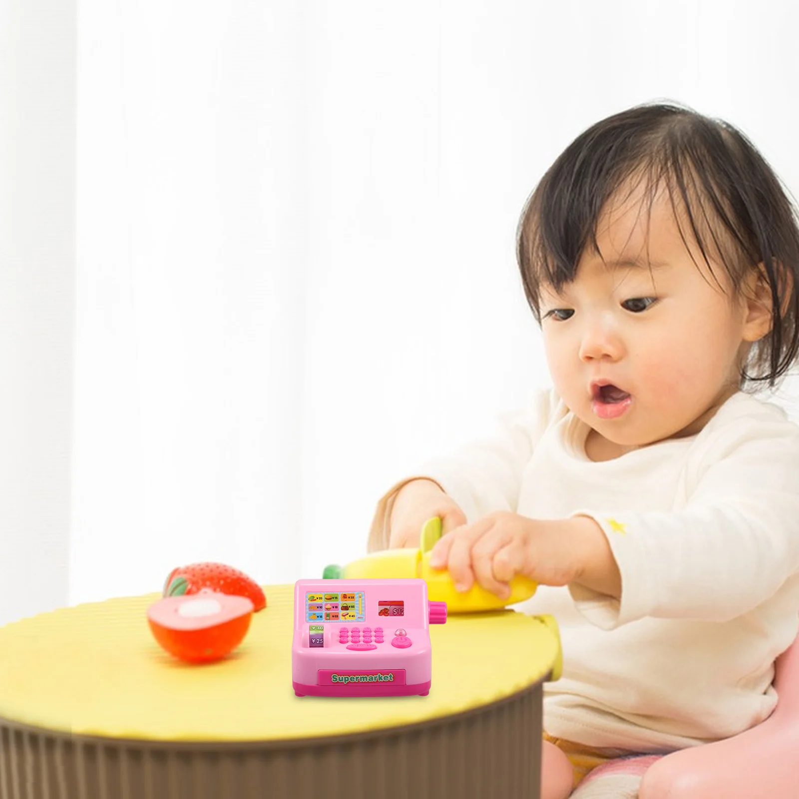 

Children Cash Register Mini Simulation Playset For Kids Learning Math Skills Cognitive Development Home Outdoor Role Play