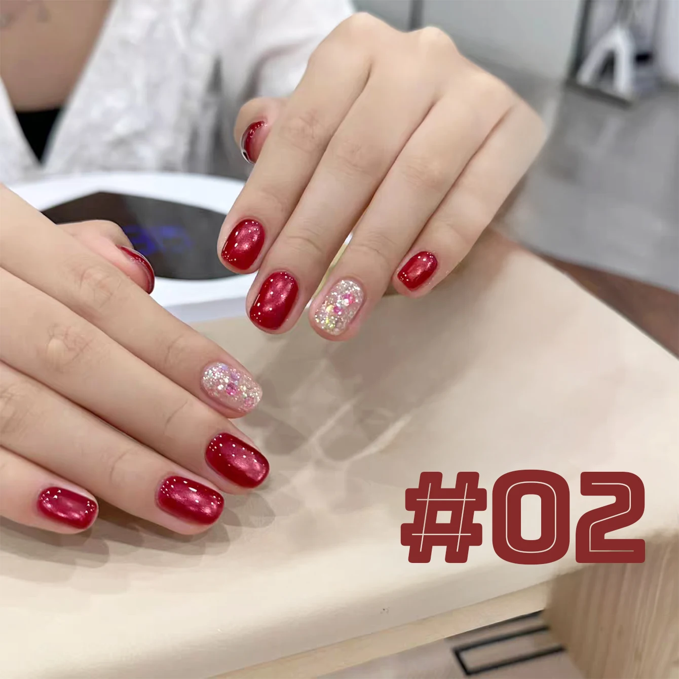 1pcs WS High-dentisy Blue Pink Brown Red Gold Glass Bead Cat Eye Gel Nail Polish Whitening Popular Nail Art Nail Supplies