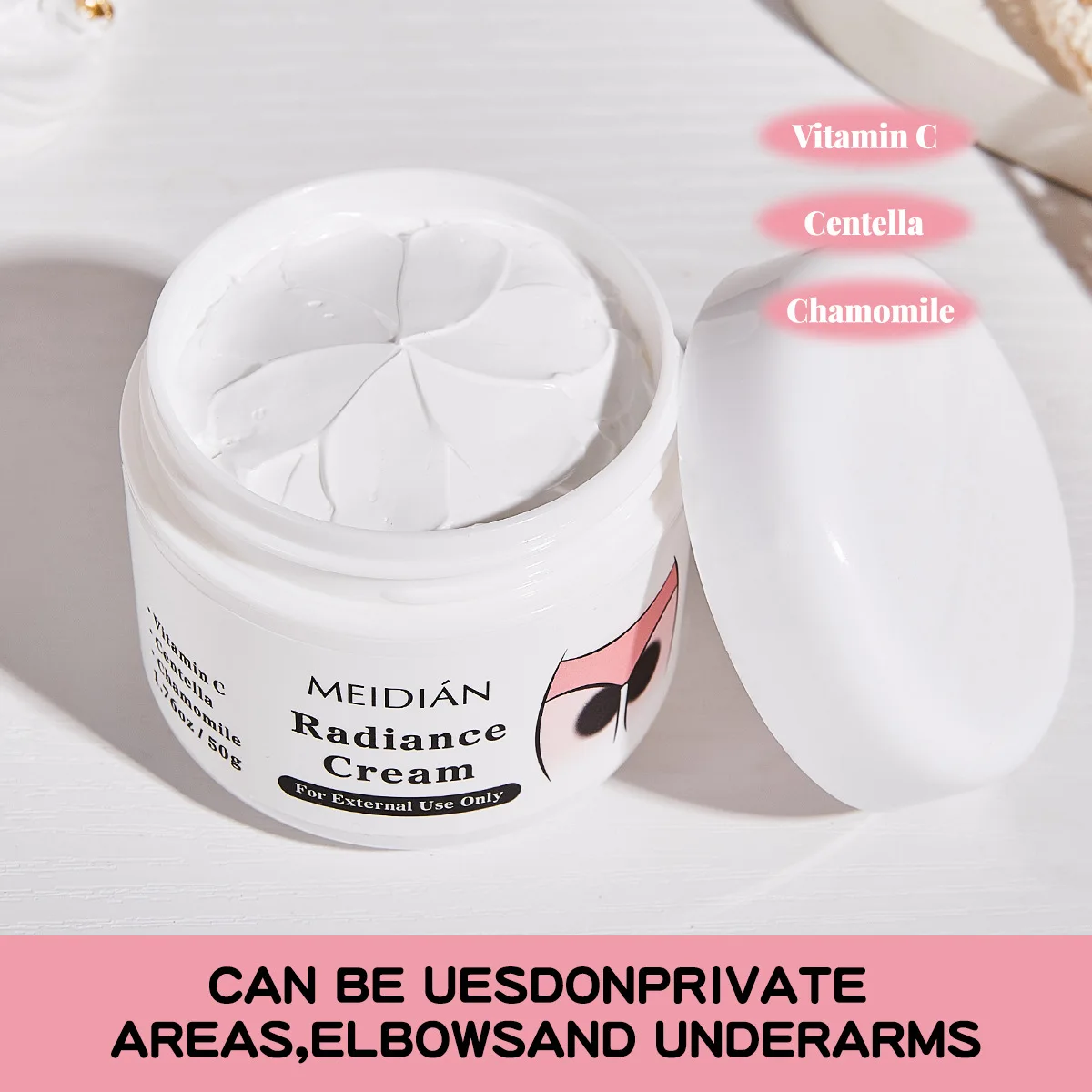 Snow Bleach Cream Private Parts Face and Body Fast Whitening Underarm Strong Brighten Cream for Intimate Area