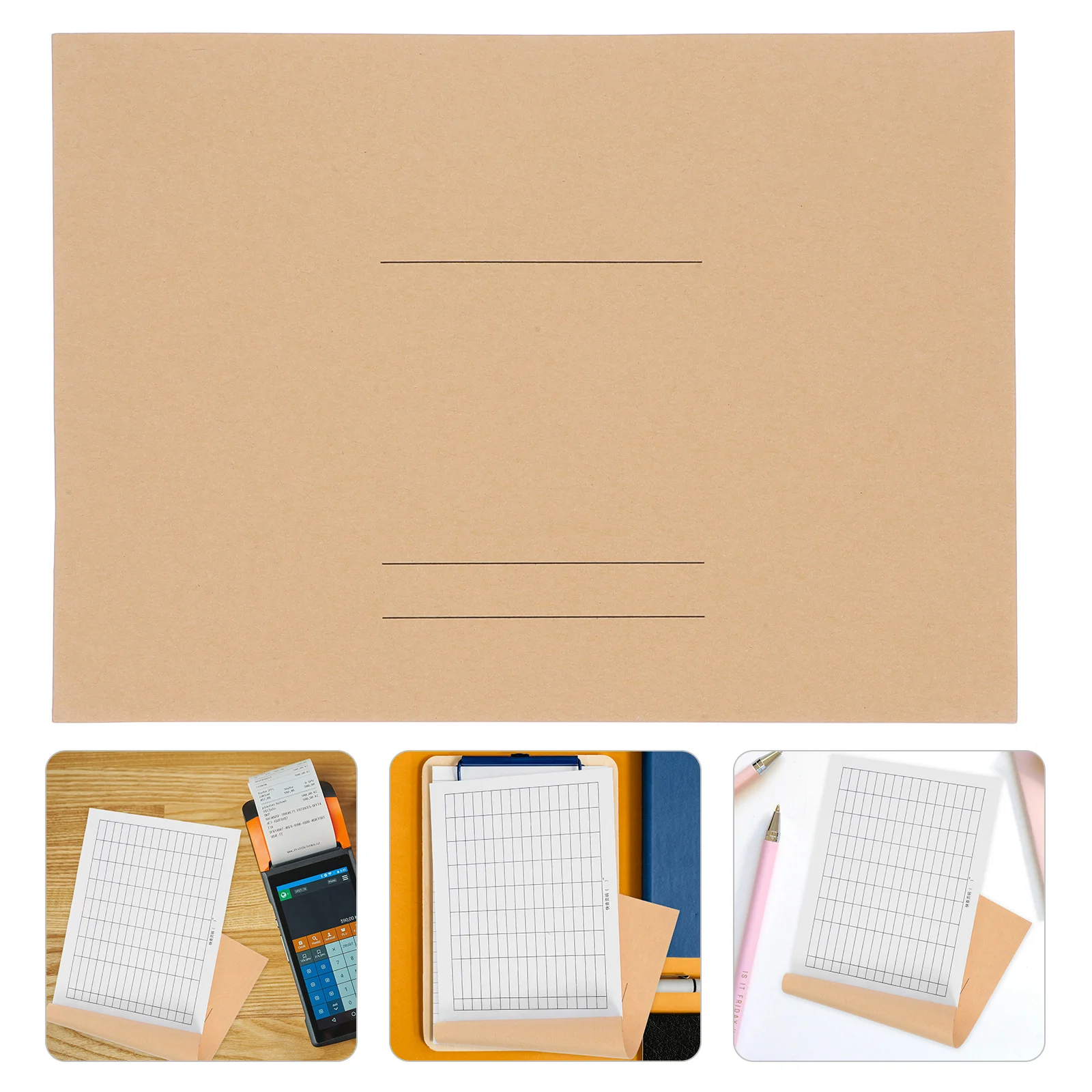 دفتر ملاحظات محاسب مبطن بالشبكة لدخول البيانات الدقيقة دفتر ملاحظات فارغ لحفظ الكتب للمكتب والمستودعات والمدرسة والاستخدام المنزلي المالي #1