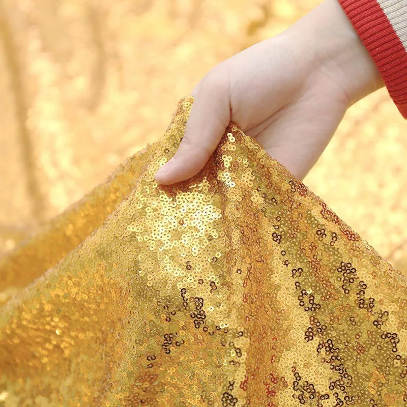 Gold/Silver Sequin Backdrop Curtains - 2 Panels 2x8FT,Backdrop Party Wedding Baby Shower Curtain Sparkle Photography Background