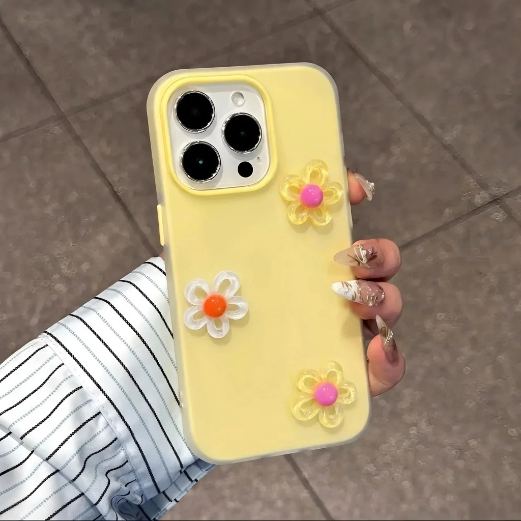 Korean Style With 3D Diy Colorful Flower Lanyard Phone Case For Xiaomi Redmi 15C 14C Note 14 13 Pro 4G 5G TPU Shockproof Cover view 6