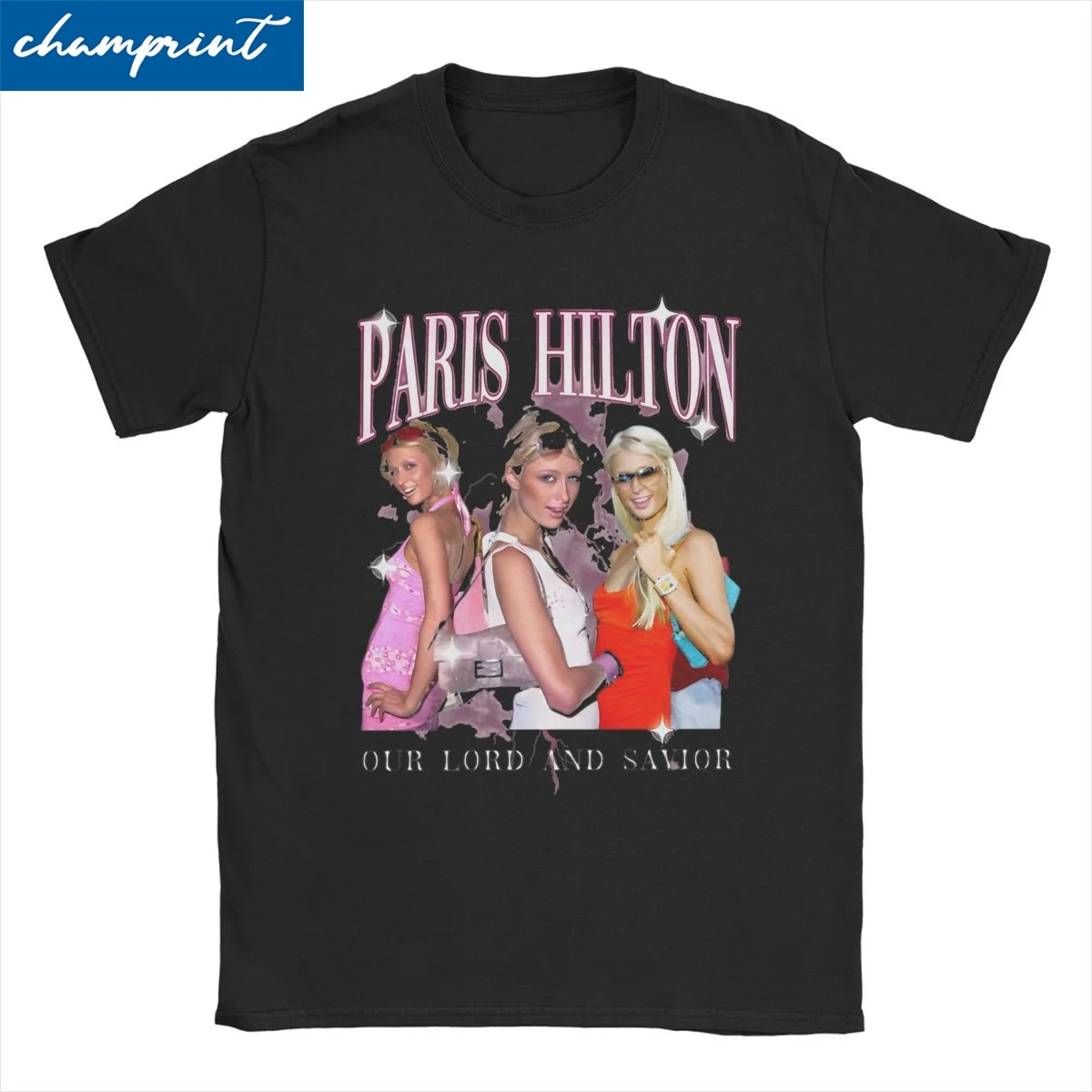 Men Women's PARIS HILTON Our Lord And Savior T Shirt Pure Cotton Clothing Casual Short Sleeve Crewneck Tees Summer T-Shirts