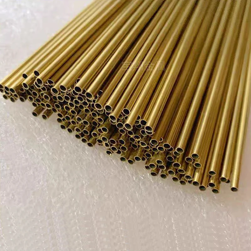 H62  brass tube outer diameter 2.5mm   inner 2.1mm 2mm 1.9mm 1.5mm  Micro copper pipe  Capillary Hollow brass tube