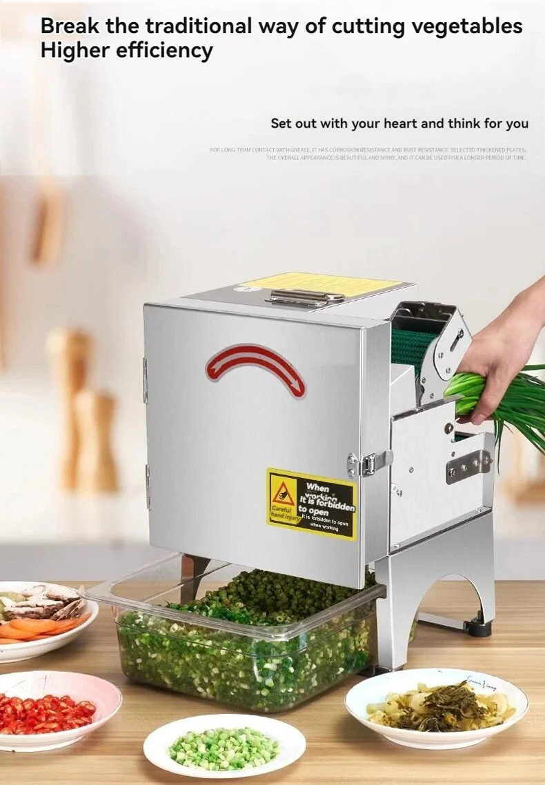 Dual Voltage Veggie Cutter Commercial Multifunctional Vegetable Shredder Slicer Chopper