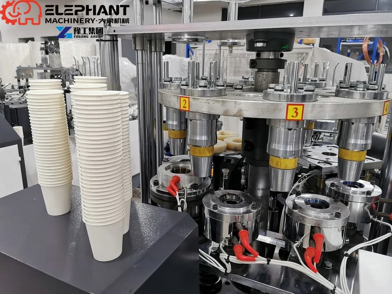 Custom Design Paper Cup Making Machine 1.5-16oz Paper Cup Machine 80-100pcs/min Paper Cups Manufacturing Machine