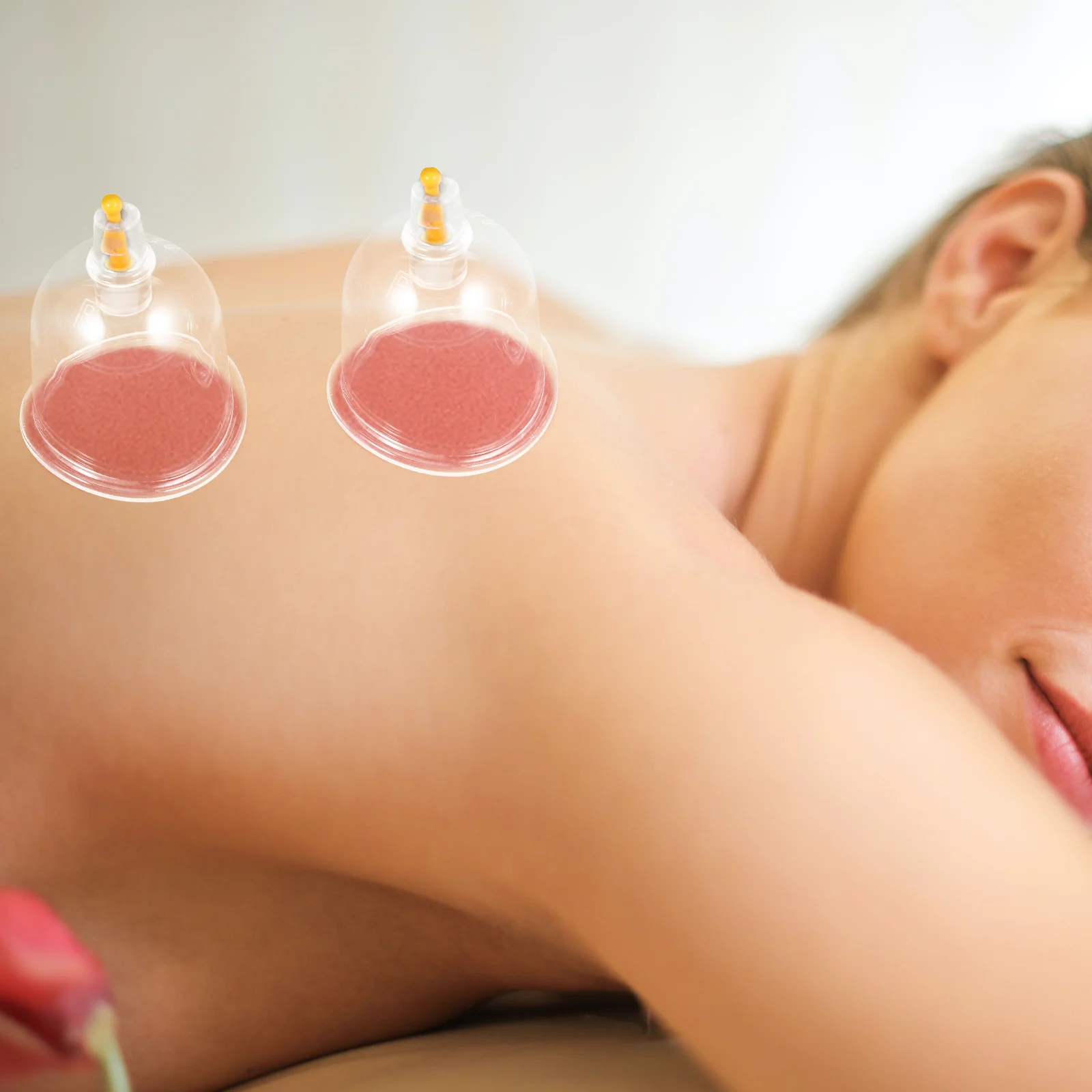 

2 шт., вакуумные банки, пластиковые домашние банки, портативный массажный инструмент, эффективные присоски для терапии тела