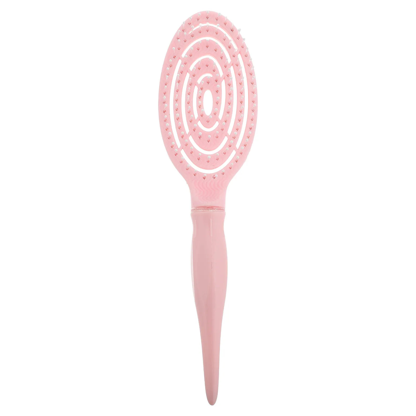 Hollow-Out Volumizing Hair Comb for High Crown Styling Large Curved Oval Shape Detangling Scalp Massaging Comb for All Hair