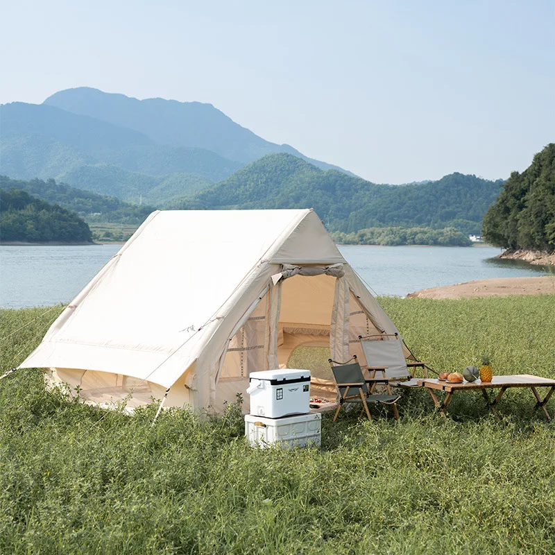 

Family Portable Inflatable Camping Tent Outdoor Camping Equipment Four-level Cotton Thickened Waterproof Inflatable Tent