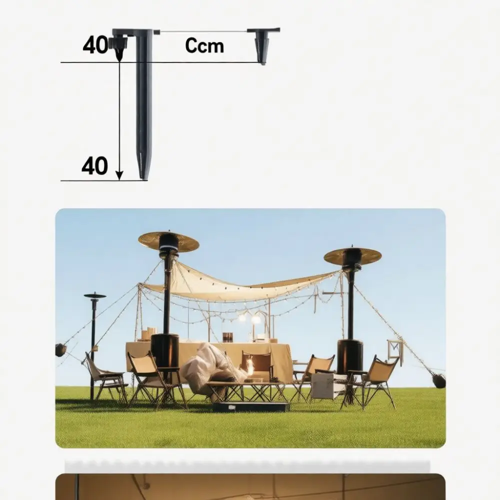 Heavy Duty Steel Ground Nails Tent Stakes Camping Canopy Shelter Outdoor Windproof Fastener For Hiking Garden Equipment