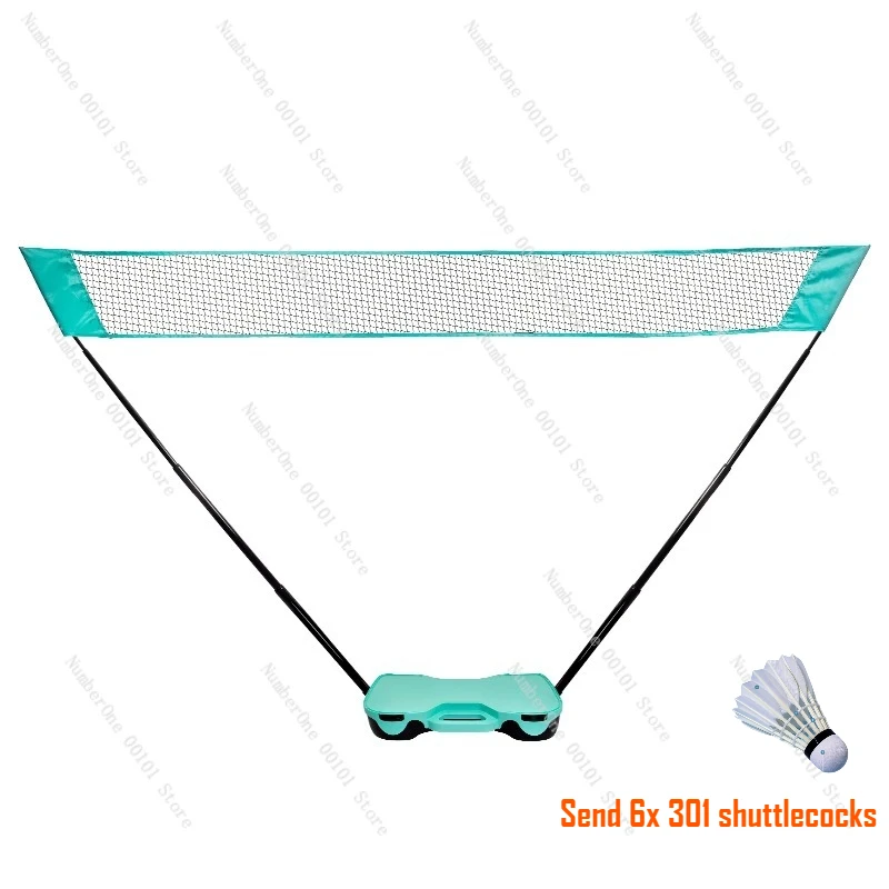 Badminton grid frame portable simple mobile standard outdoor parent-child sports quick open training net set