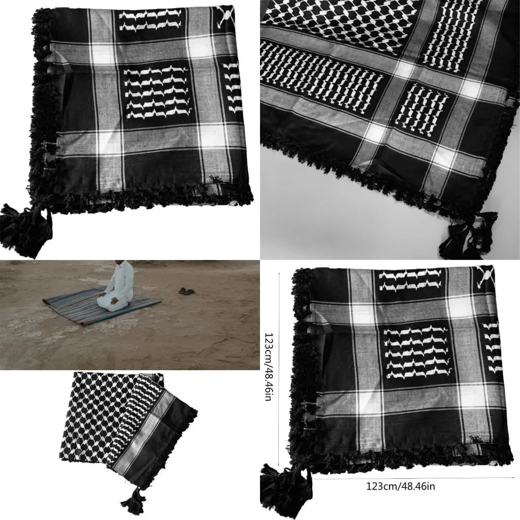 652f على الطراز العربي من الذكور وشاح Jacquard نمط الرأس متعددة الأغراض العمامة في الهواء الطلق