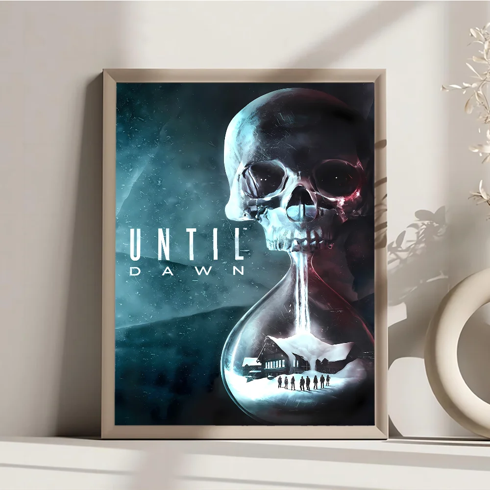1PC Until Dawn Poster Movie Sticky Posters Retro Kraft Paper Sticker DIY Room Bar Cafe Aesthetic Art Wall Painting