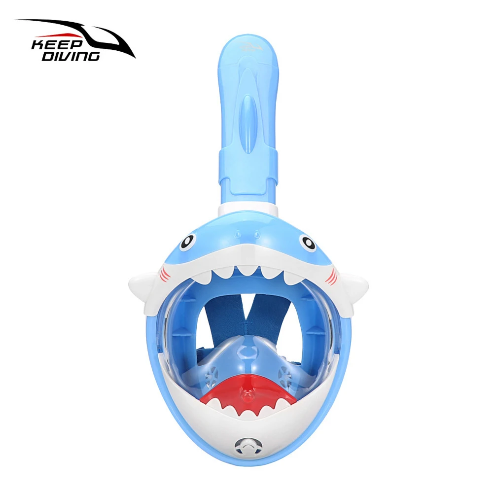 2025 Summer New Cartoon Diving Mask Full Face for Child Snorkeling Mask for Kids Boy Girls Underwater Swimming Goggles