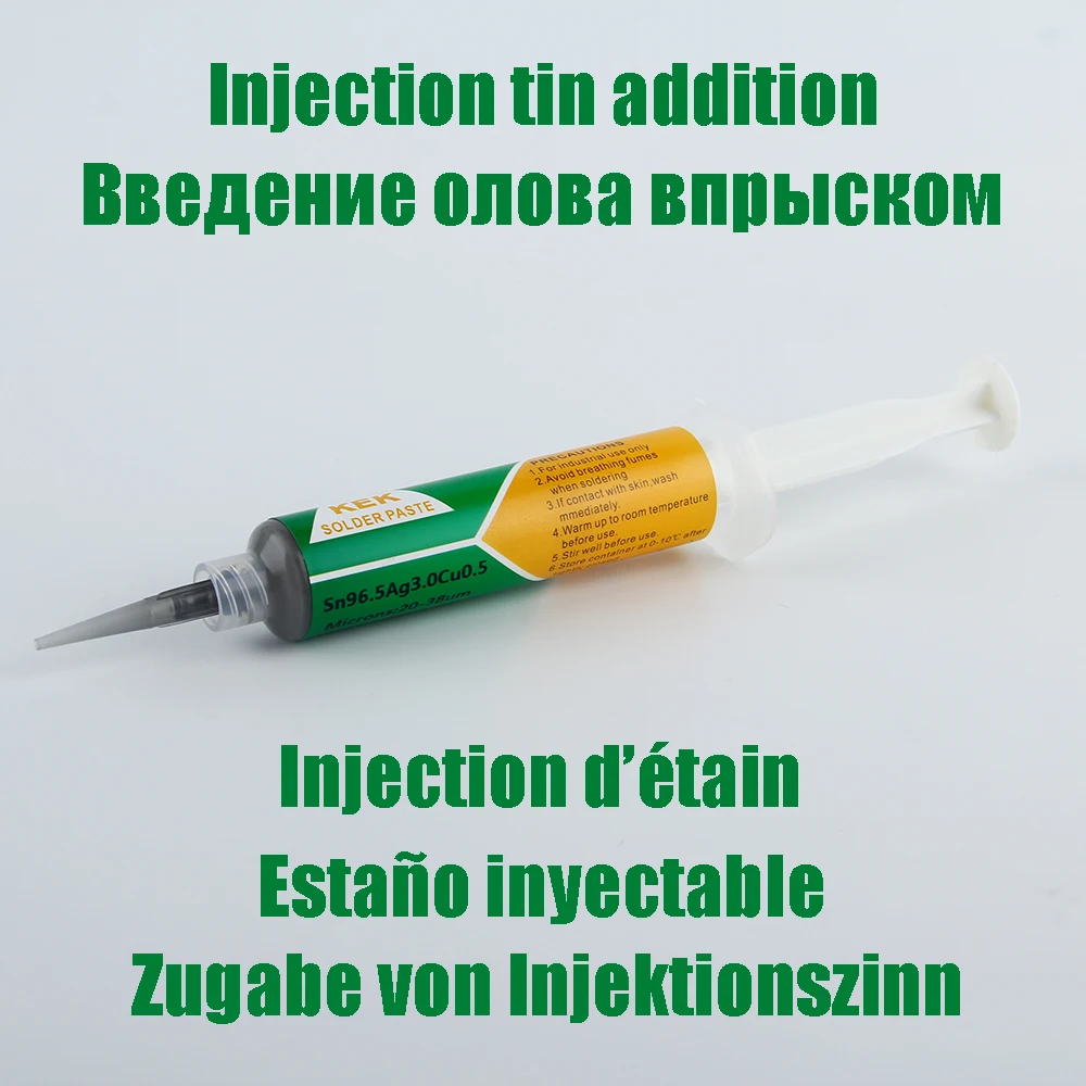 Sn96, 5 ag3.0cu0.5 20g pasty lutowniczej tubka z igłą typu 3% zawierająca srebro lutowie o wysokiej przewodności temperatura topnienia 217C twarda