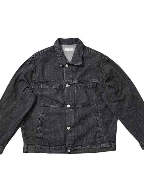 

Весенняя хлопковая джинсовая куртка мужская приталенная с воротником-стойкой, плотная, повседневная, с длинными рукавами, Y628