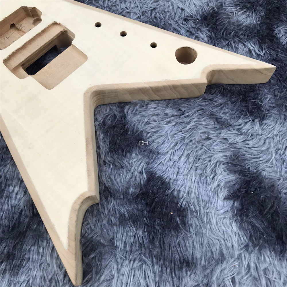 High-quality special-shaped electric guitar body semi-finished products with parts and accessories DIY electric guitar