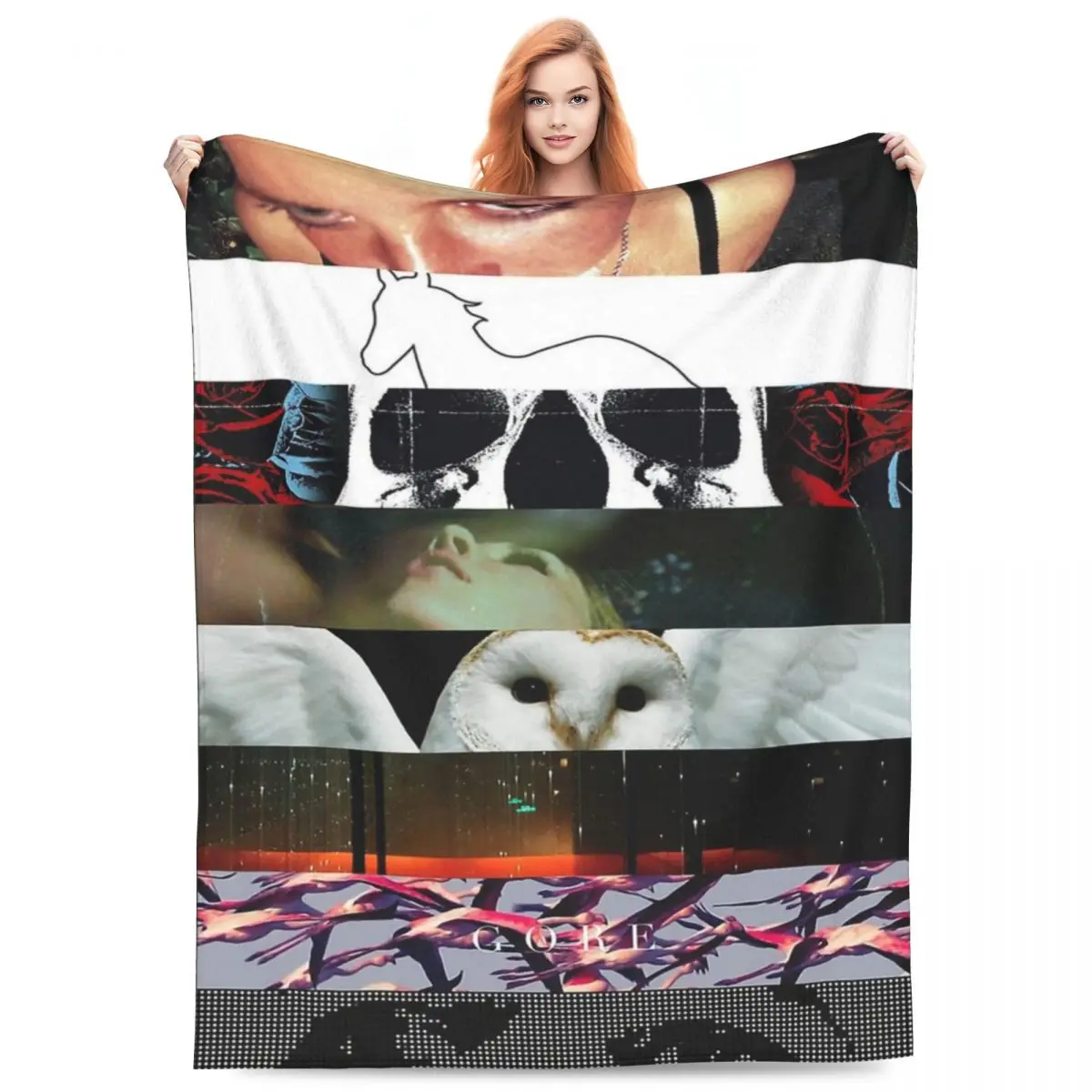 Relax Retro Deftones Band Album Covers Blanket Accessories Bedding Decorative 80s Music Throws And Blankets Soft Fleece for Car