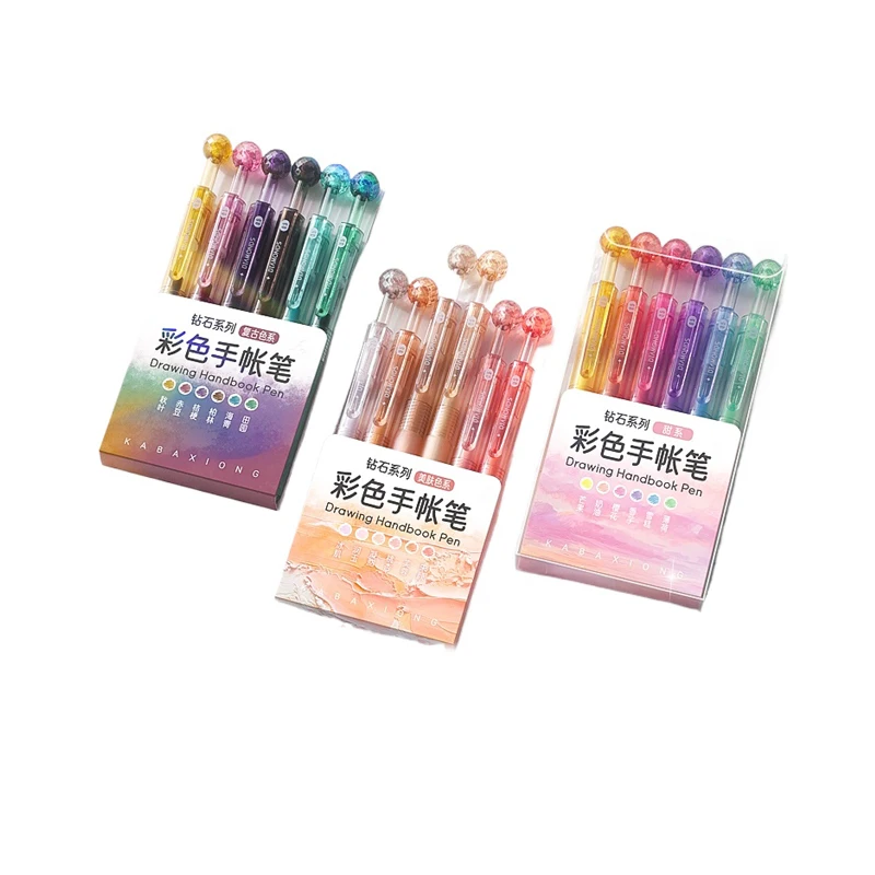 

Colored Neutral Pen Morandi gel pens diamond Series cute pens girl student kawaii school supplies korean stationery cute pens