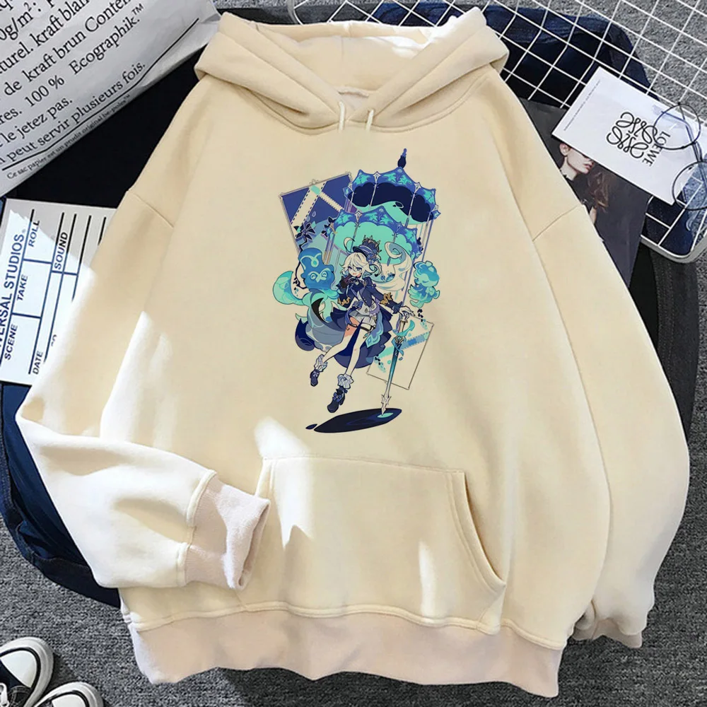 

Genshin Impact hoodie elegant modern style trendy printed design soft fabric sweatshirts youthful soft fabric elegant