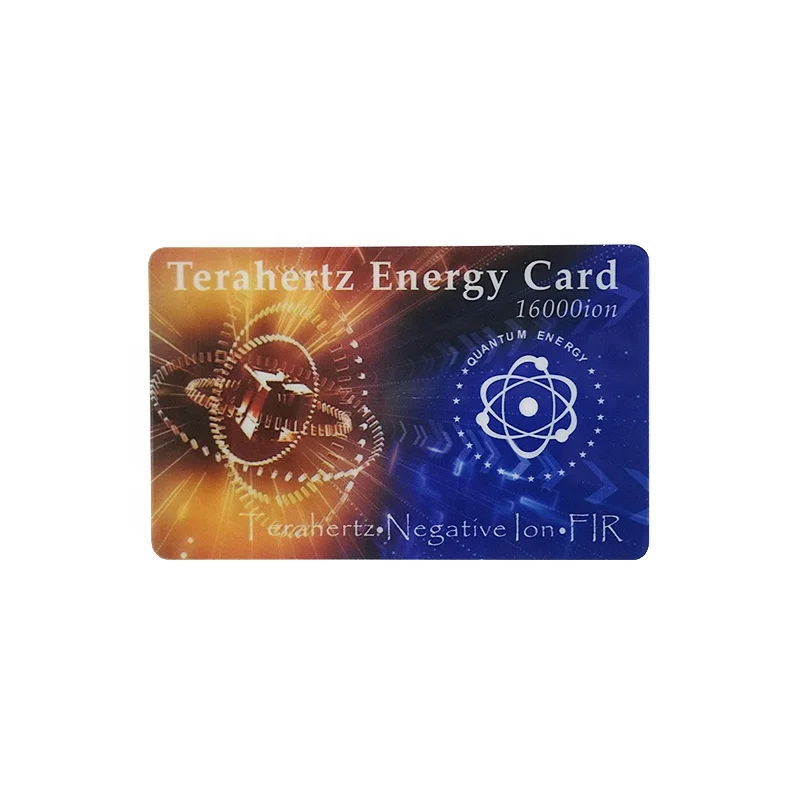 

Customized high quality terahertz chip energy saving card PVC scales energy card