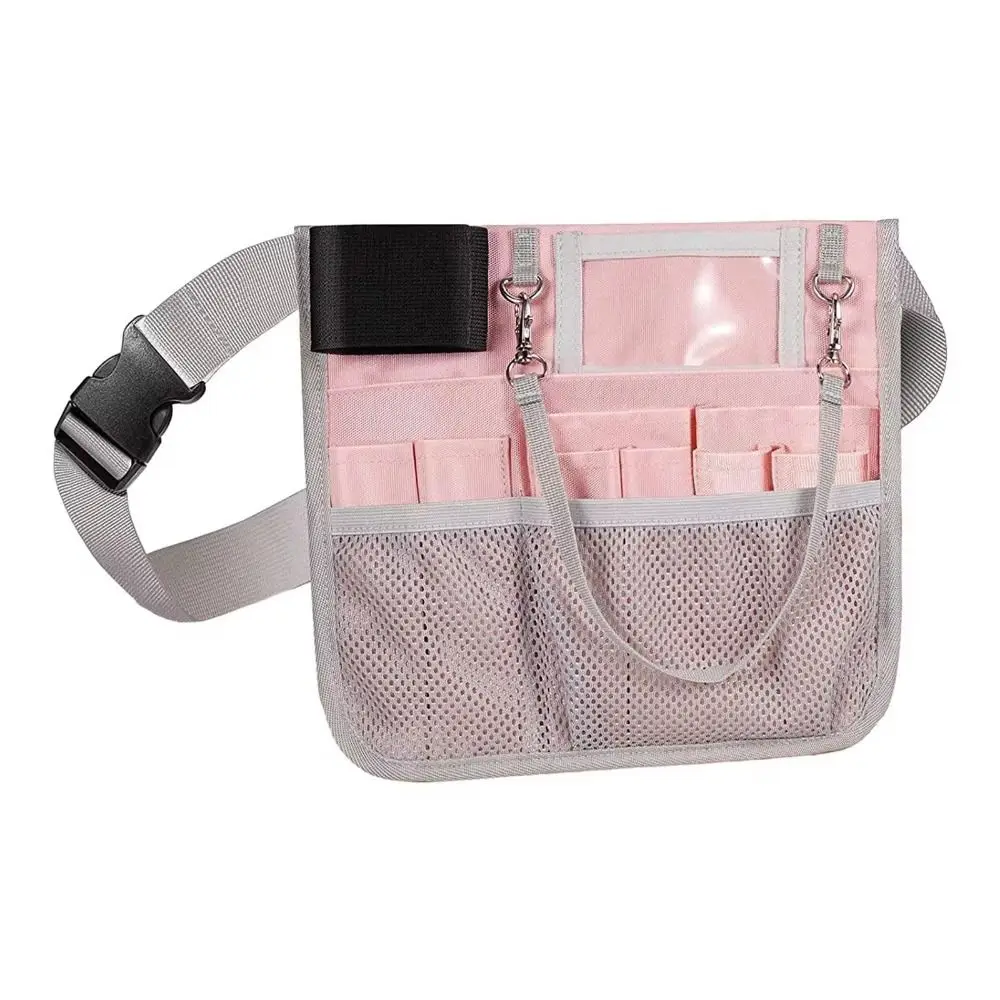Reliable Nursing Belt Organizer Large Capacity Oxford Cloth Waist Bag Pouch Multi Compartment Durable Nursing Belt Bag