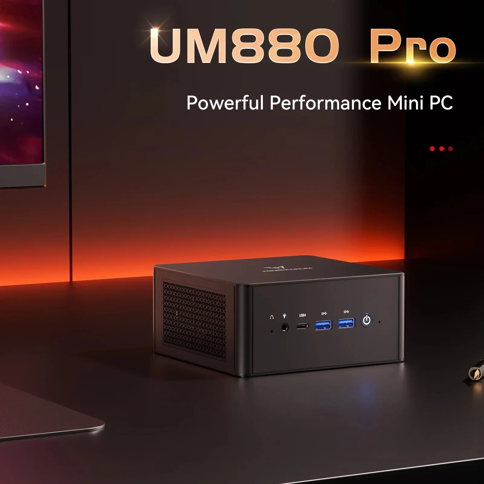 UM880 PRO AMD Ryzen 9 8945HS Mini PC Dual DDR5 5600MHz M.2 PCIE4.0*2 SSD 2*2.5G RJ45 OCulink Komputer stacjonarny do gier