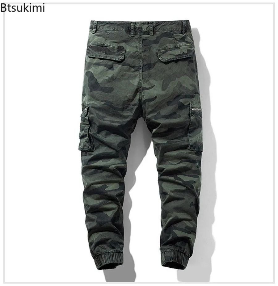 2025 New Men's Camouflage Cargo Pants Vintage Loose Casual Pants Men Outdoor Tactical Tranning Trousers Joggers Pants Streetwear