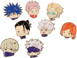 Jujutsu Kaisen Pins 8szt, Anime Jujutsu Kaisen Figurka Broszka Cosplay Szpilka Prezent dla fanów