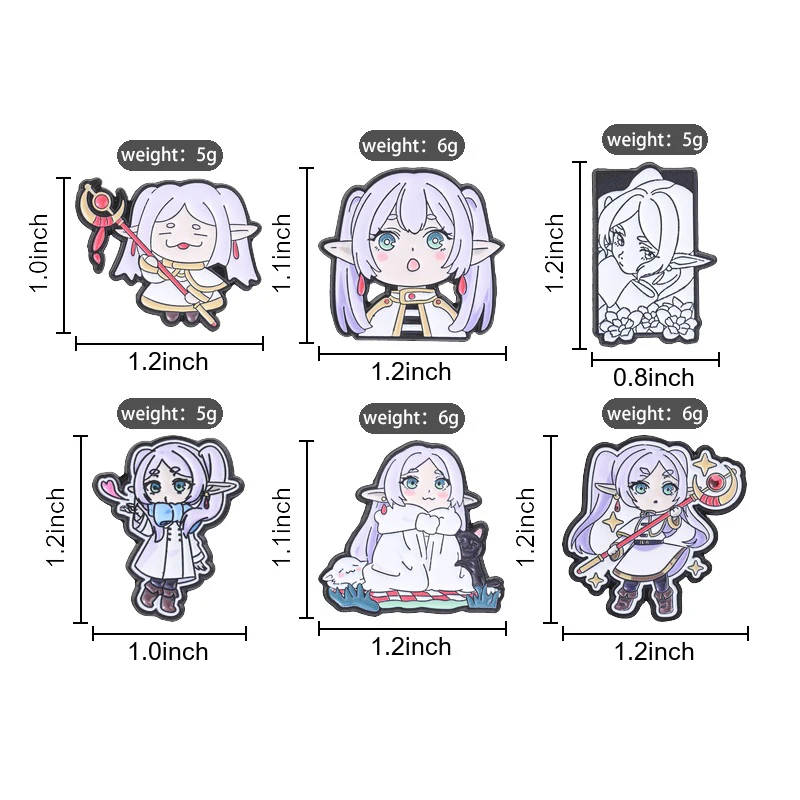 Niedliche Cartoon-Charaktere Emaille-Pins Berühmte Anime-Kunstwerke Broschen Modische Anstecknadeln Rucksack-Kleidungs-Schmuck Geschenk für Freunde – Detail 1
