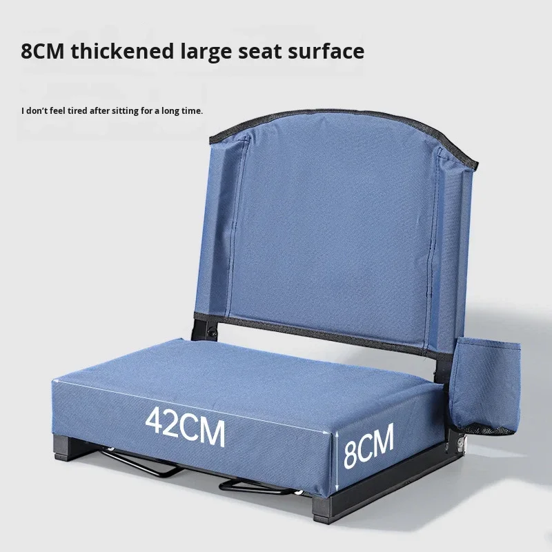 Portable Folding Sports Stadium Chair Cushion with Backrest New Stadium Seat Stand for Sports Events