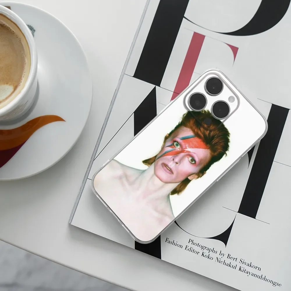 D-David Singer B-Bowies  Phone Case For iPhone 16,15,14,13,12,11 Plus,Pro,Max,XR,XS,X,7,8 Plus,SE,Mini Transparent Silicone