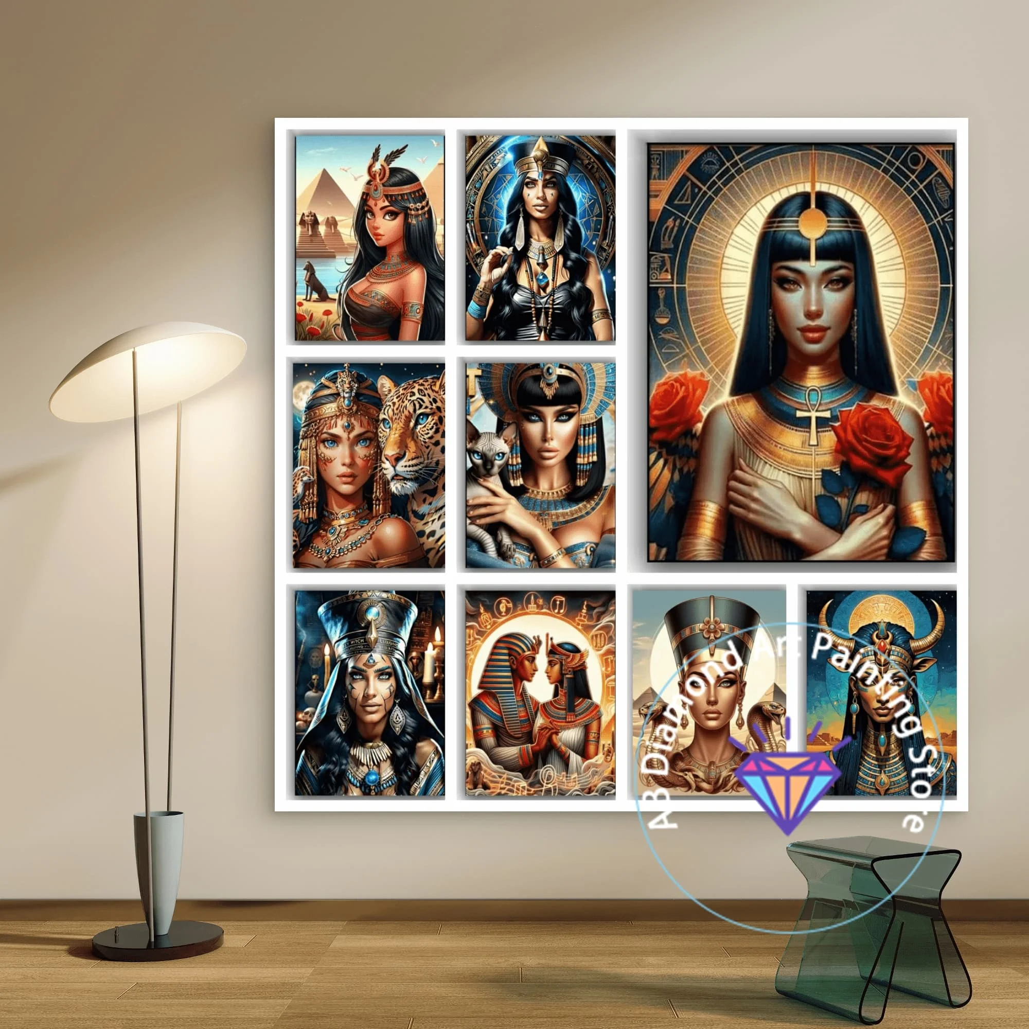 

Magician Witch AB Diamond Painting Kit 5D DIY Diamond Embroidery Cross Embroidery Handmade Art Gift Crafts Home Decoration