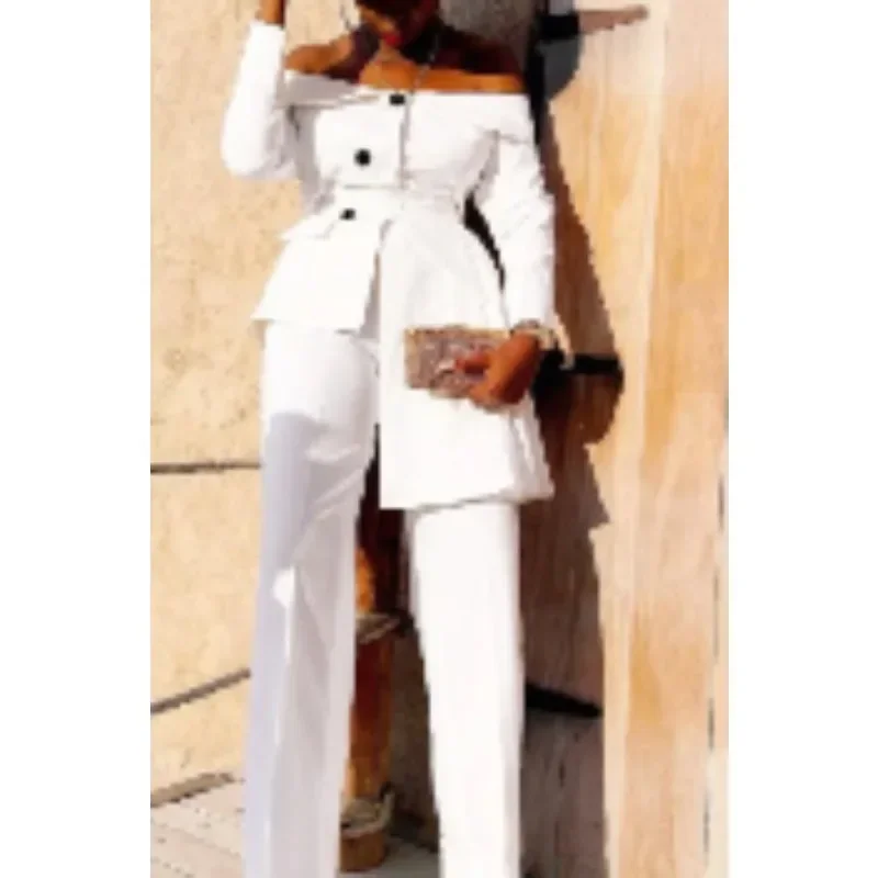 

2 piece Set African Clothes For Women 2025 Dashiki Print Shirt Top Blouse Pants Suit Autumn Loose Casual Ladies Clothing Outfits