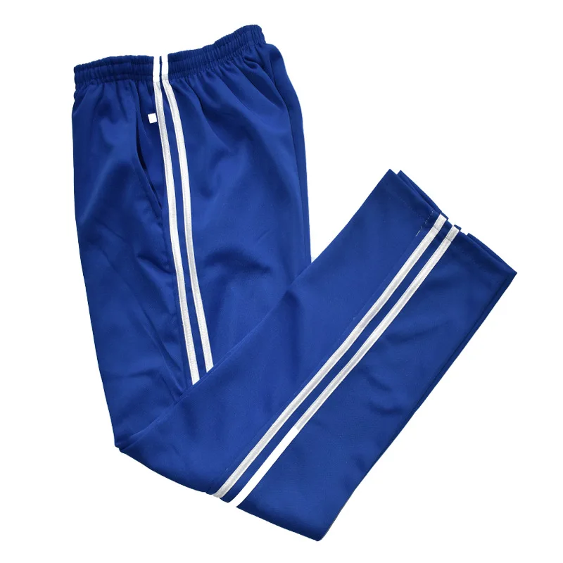 Pantalones de chándal casuales para hombre, pantalones básicos, chándal de rayas laterales, ropa deportiva transpirable delgada, pantalones de
