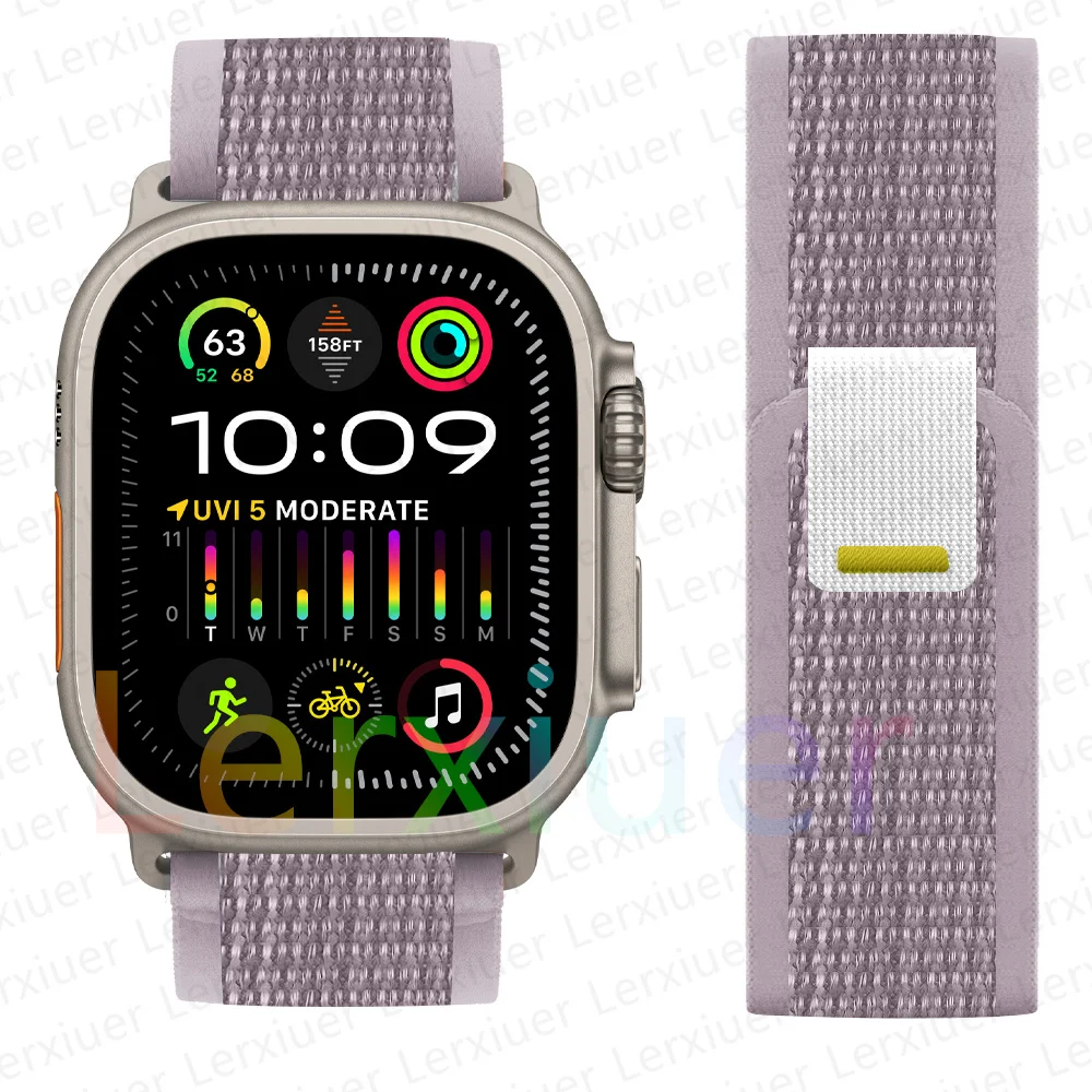 Trail Loop für Apple Watch Ultra Band 49 mm 46 mm 42 mm 45 mm 40 mm 41 mm Nylon-Sportarmband Correa iWatch 10 9 8 7 6 5 4 3 SE-Armband