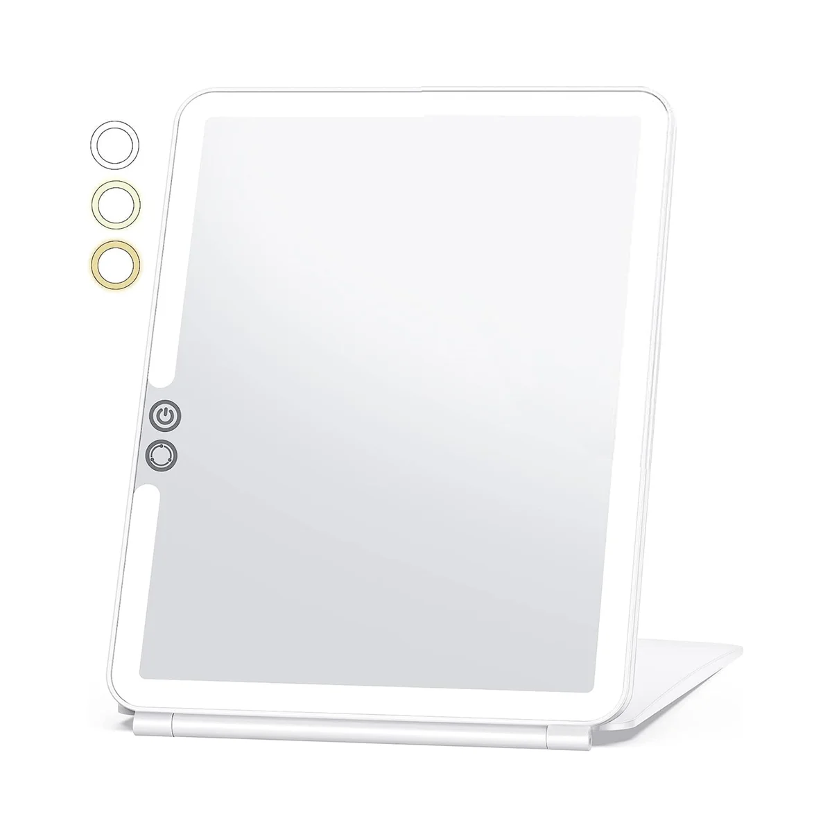 

Travel Makeup Mirror with 10X Magnifying Mirror, Travel Lighted Makeup Mirror, 3 Color Lighting,Accessories for Women