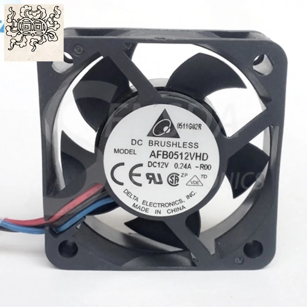 

Jinlingge для оптовой продажи оригинальные delta AFB0512VHD-R00 5020 50 мм 5 см DC 12 В 0,24 А 3-проводной 3-контактный охлаждающий вентилятор для сервера сигнализации