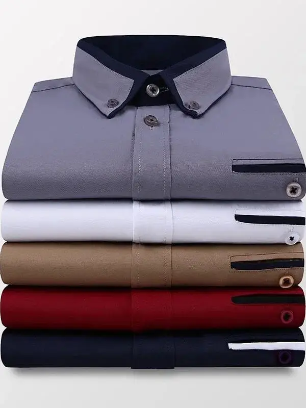 

Slim Fit ort Sve irt for Men Turn-down Collar Casual Printed Cotton Summer Faion Chinese Brandl Youth Summer irt