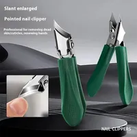 Ultra-sharp Angled Nail Clipper Stainless Steel Fingernail And Toenail Clipper Cutters Anti-Splash Cuticle Remover Fingernail