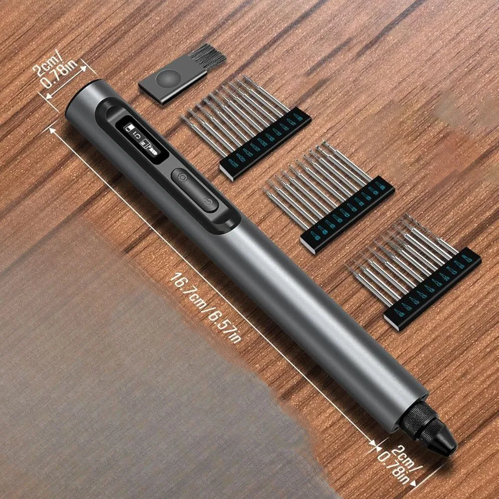 

5-Speed Engraving Pen With LED Light & 30 Bits Rotary Tool For Metal Wood Versatile-Accessory Set Integrated LED Lighting