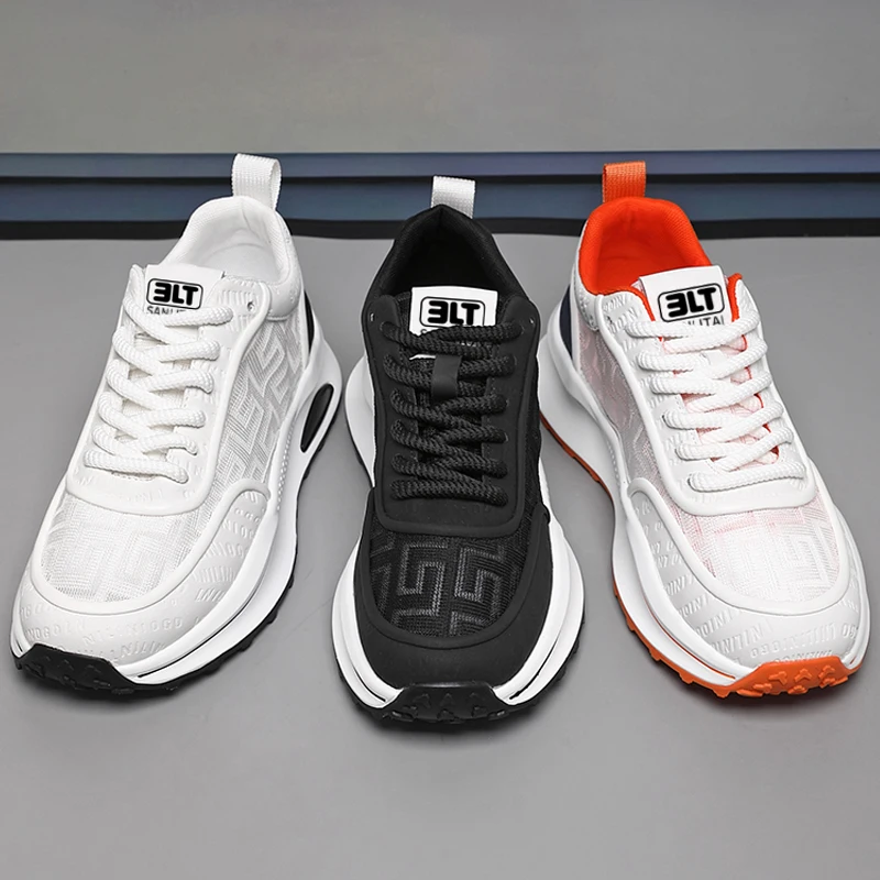 

Мужские кроссовки для бега и ходьбы, вязаные, модные, повседневные, высококачественные, спортивные, легкие, для зала и повседневной носки