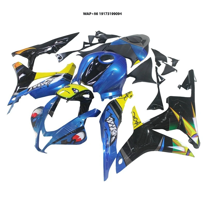

ABS Plastics Fairing Kit Fit For CBR600RR F5 2007 2008 Shark Blue Yellow