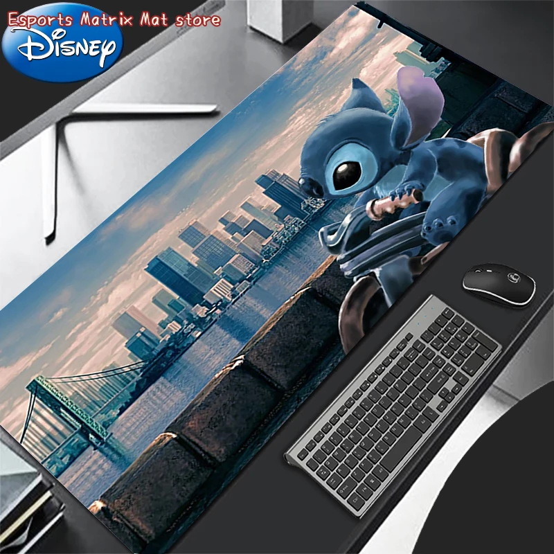 

Kawaii Mouse Pad Laptop Cute Cartoon Stitch Keyboard Pad Office PC Gaming Accessories Extended Desk Mat Anime Gamer HD Mousepad