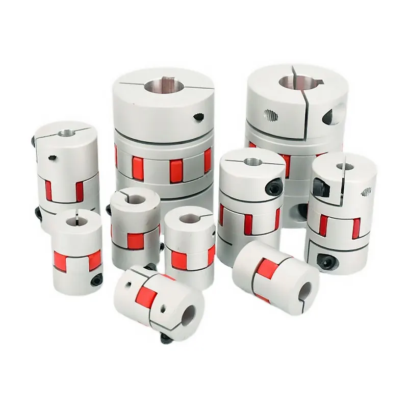 1pc XB D40L55 A Three Jaws Couple Aluminium Plum Flexible Shaft Coupling Motor Connector CNC Flexible Couplings 8/9/10/12-22mm