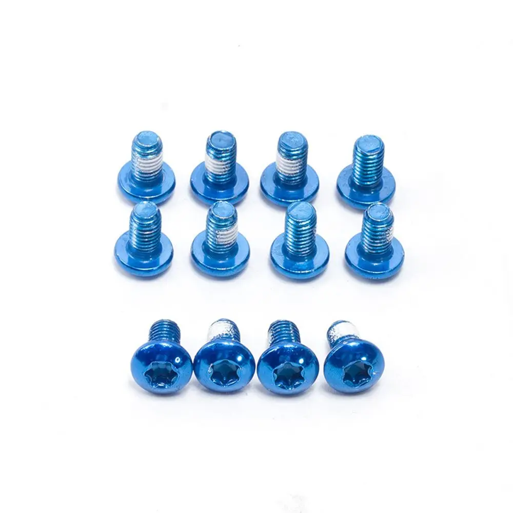 Bike 12PCS Part Tool Bicycle Disc Brake Rotor M5x9mm Brake Accessories Fixing Screws Bike Torx Screws Torx Bolts T25 Screw